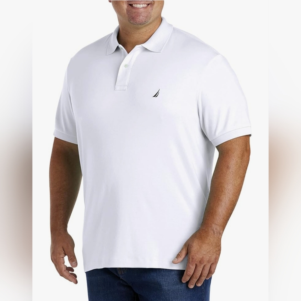 Nautica White Polo Shirt Classic Design New